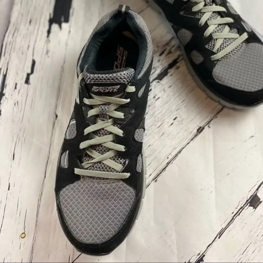 Skechers Sport Flex Sole Black and Gray Size 10